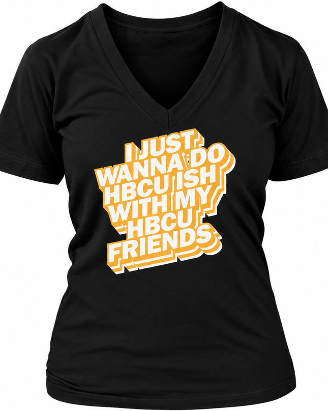 HBCU Friends - Black and Gold Edition (Womens)