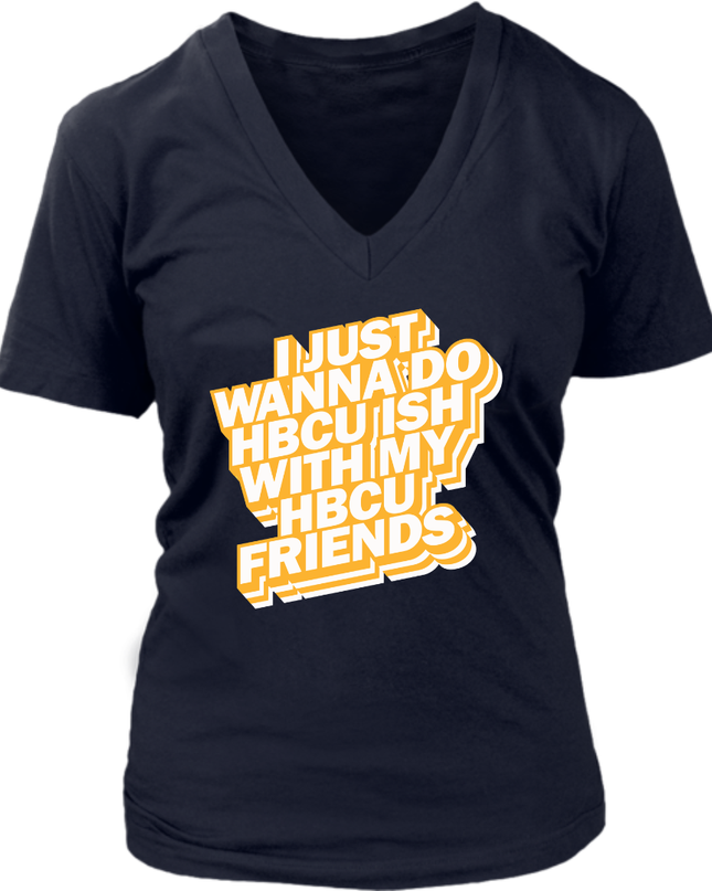 HBCU Friends - Navy Blue and Gold Edition (Womens)
