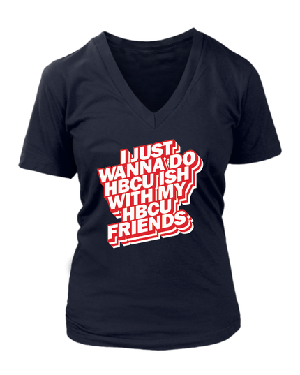 HBCU Friends - Navy and Red Edition (Womens)