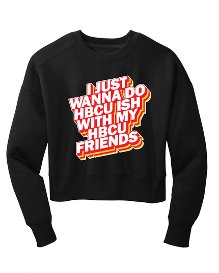 HBCU Friends - The Original Cropped Sweatshirt (Womens)