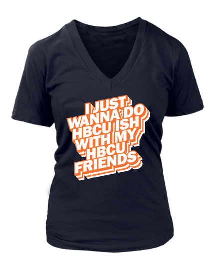 HBCU Friends - Navy and Orange Edition (Womens)